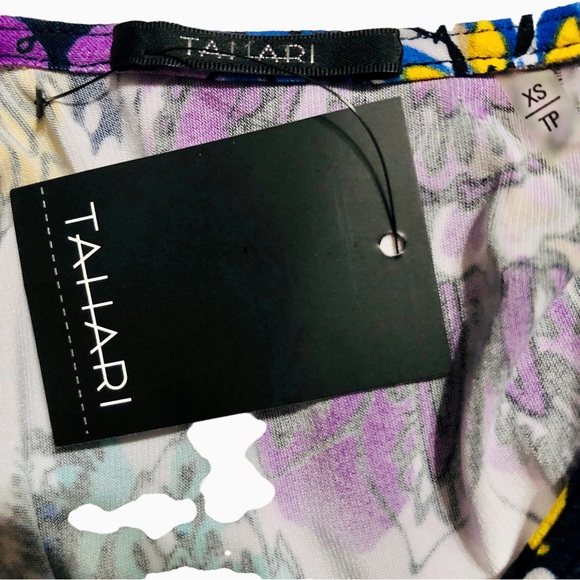 Elie Tahari Beautiful NWT Vibrant Sleeveless Top w/Necktie - Picture 5 of 16